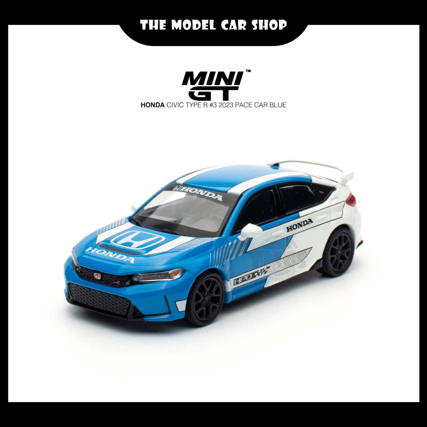 [MINI GT] Honda Civic Type R #3 2023 Pace Car - Blue