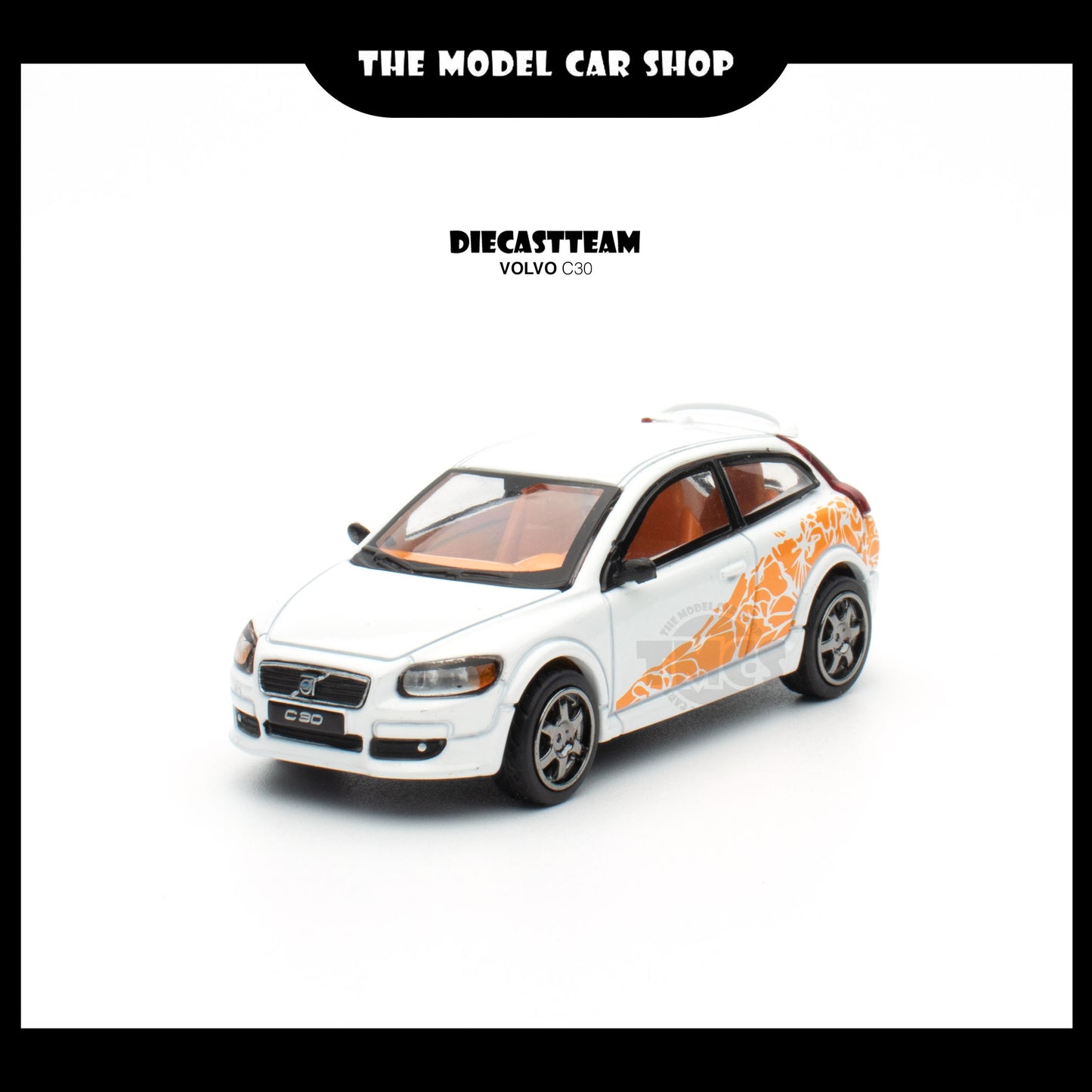 [DCT] Volvo C30 - White with Orange Decal