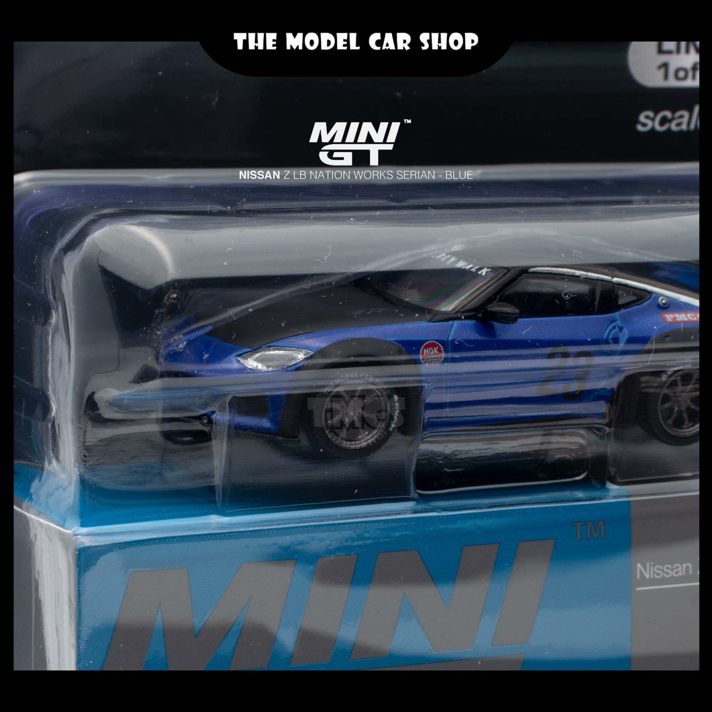 [Mini GT] Nissan Z LB★NATION WORKS Serian - Blue (Mijo Exclusive)