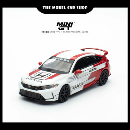 [Mini GT] Honda Civic Type R #2 2023 Pace Car - White