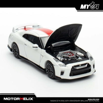 [Motorhelix] Nissan GT-R (R35) 50th Anniversary - Brilliant White Pearl