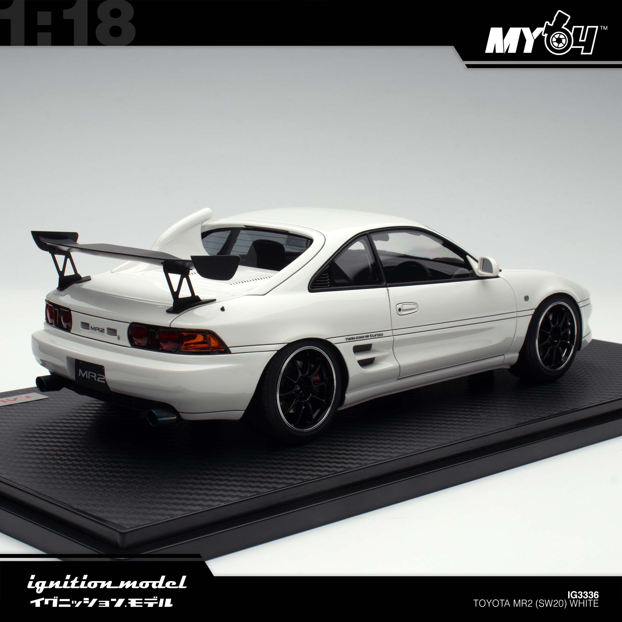 Ignition Model] Toyota MR2 (SW20) - White | The Model Car Shop