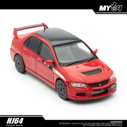 [Hobby Japan] Mitsubishi Lancer Evolution 9 MR GSR JDM Customized Version with Engine Display Model