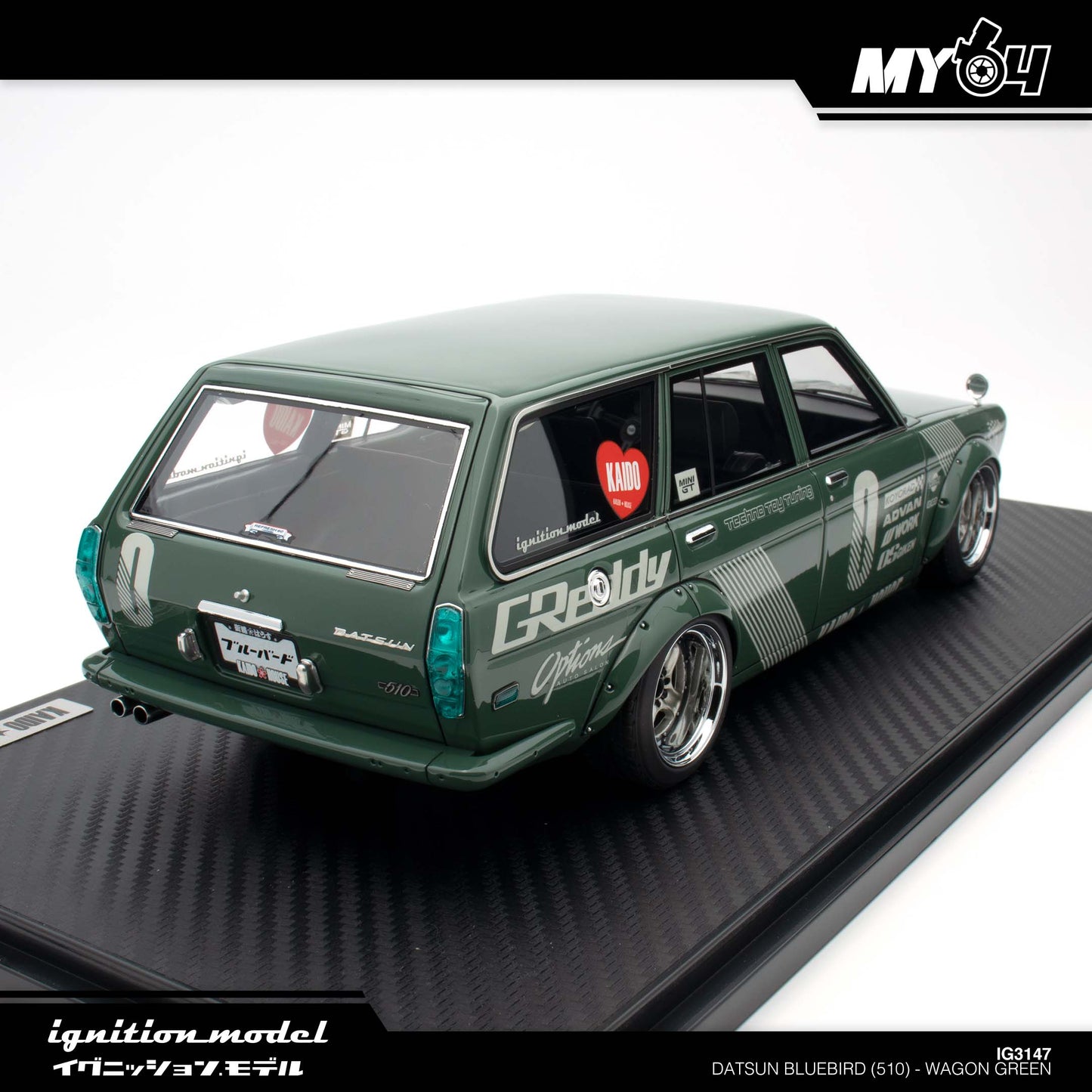 [Ignition Model] Datsun Bluebird (510) Wagon Green