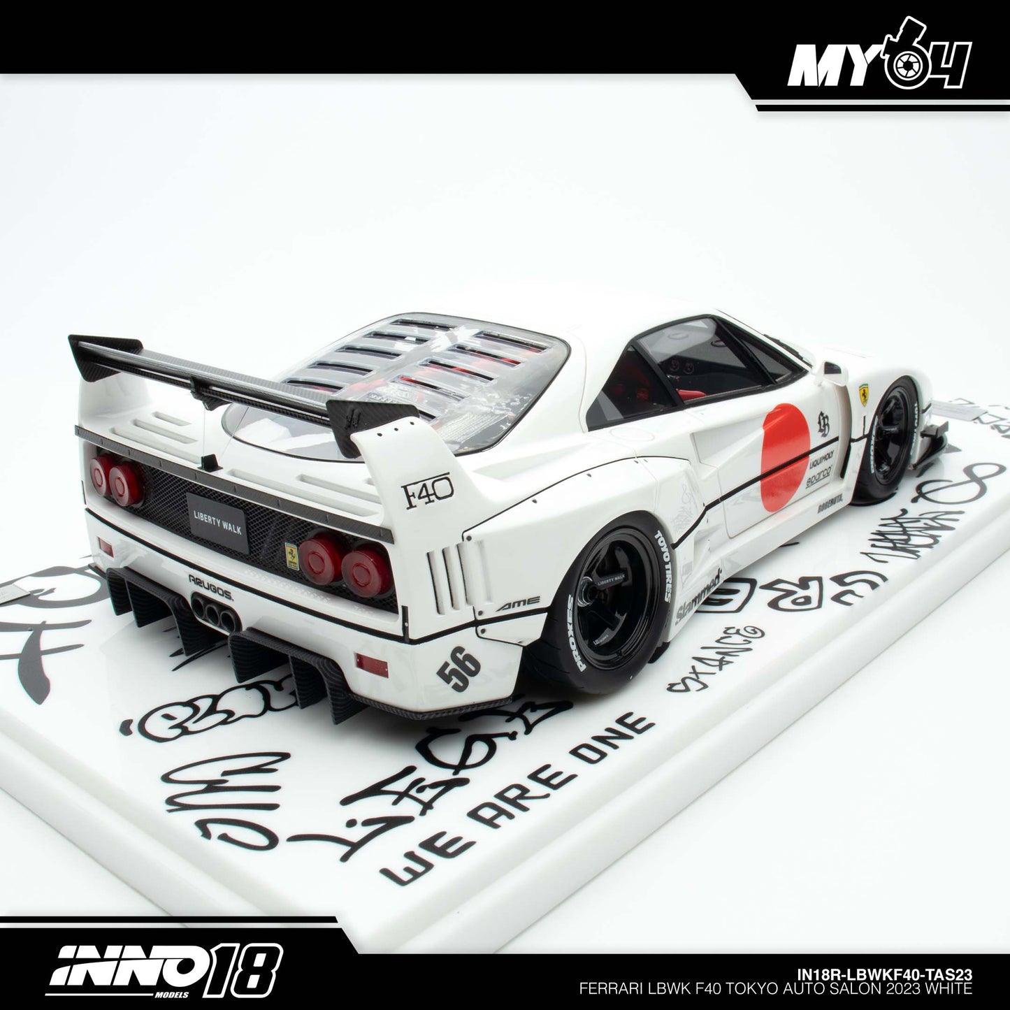 [INNO18]  Ferrari LBWK F40 Tokyo Auto Salon 2023 - White