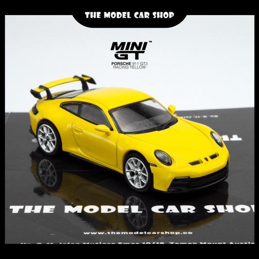 [MINI GT] Porsche 911 (992) GT3 Racing - Yellow RHD
