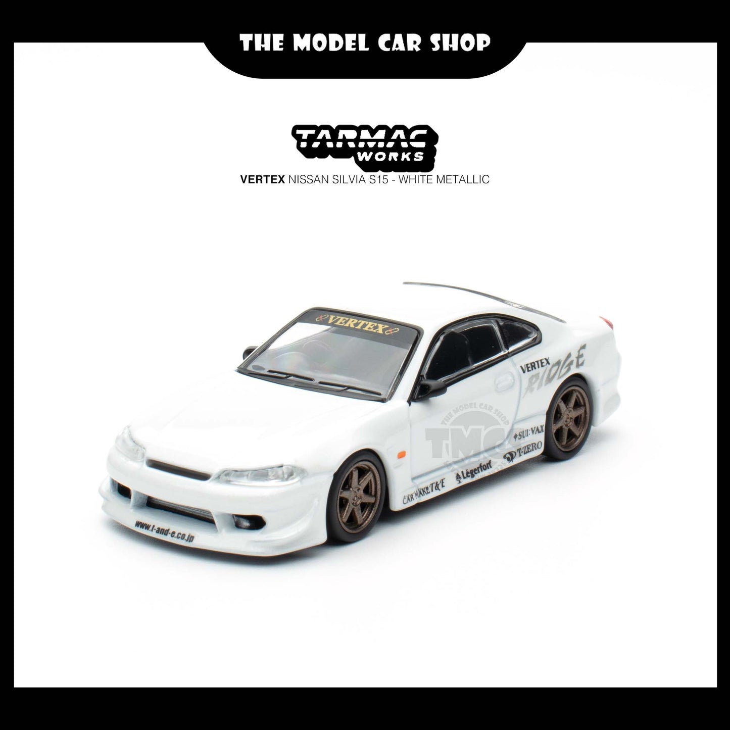 [Tarmac Works] Vertex Nissan Silvia S15 - White Metallic