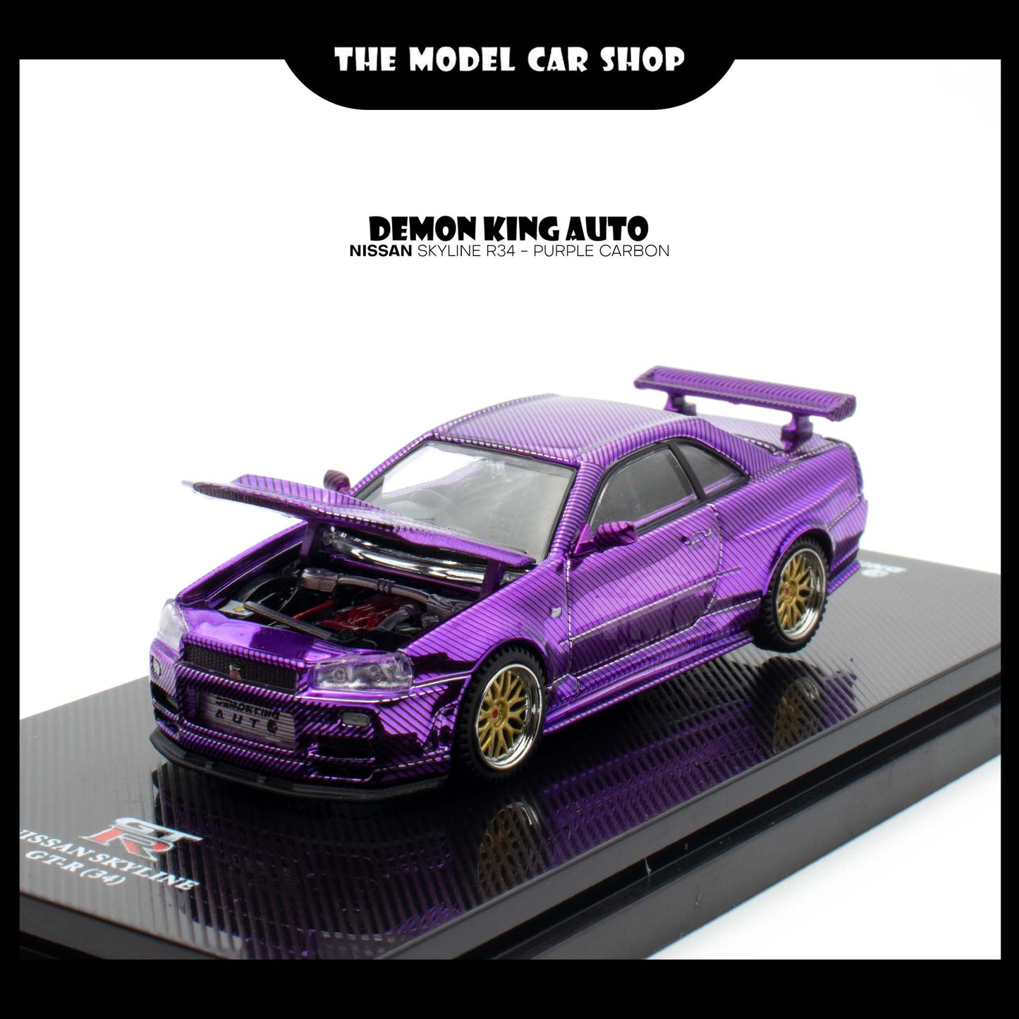 [Demon King Auto] Nissan Skyline R34 - Purple Carbon