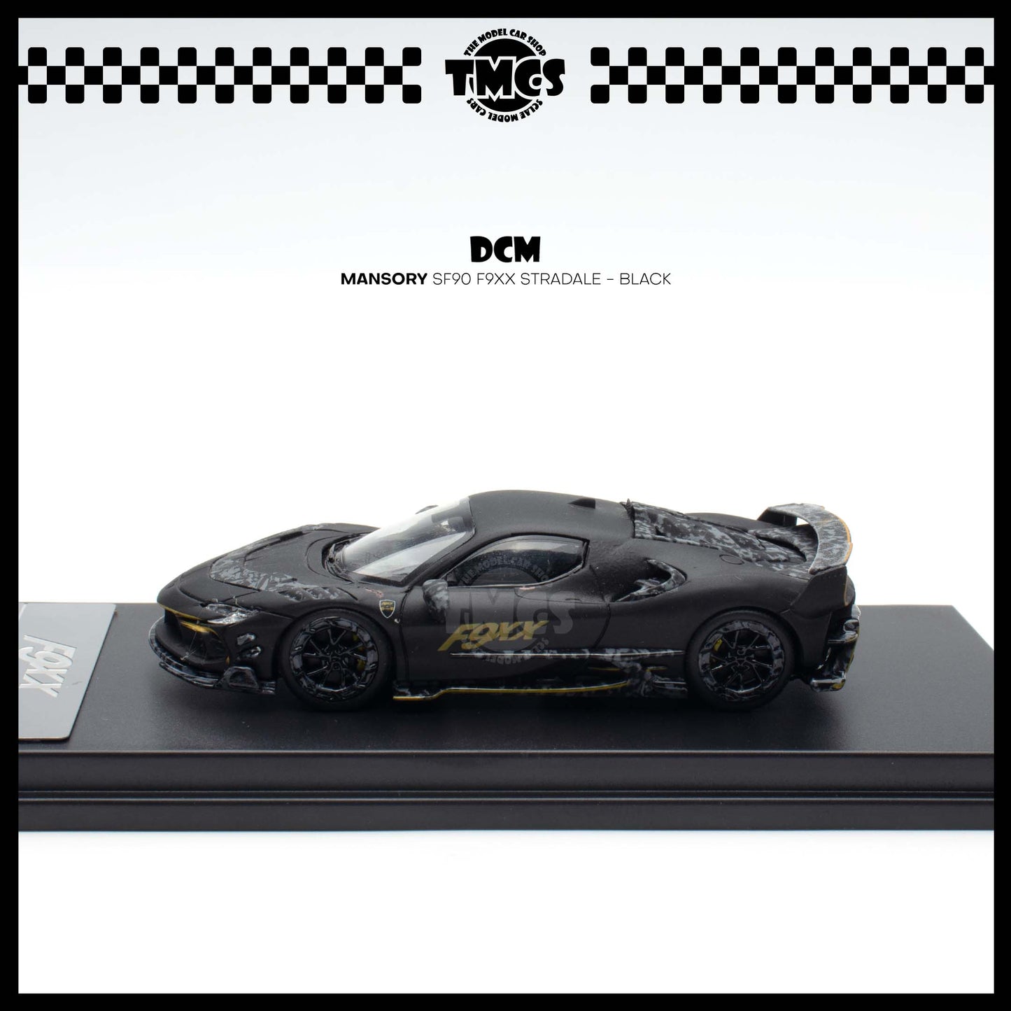 [DCM] 1:64 TPC x DCM Mansory SF90 F9XX Stadale - Black