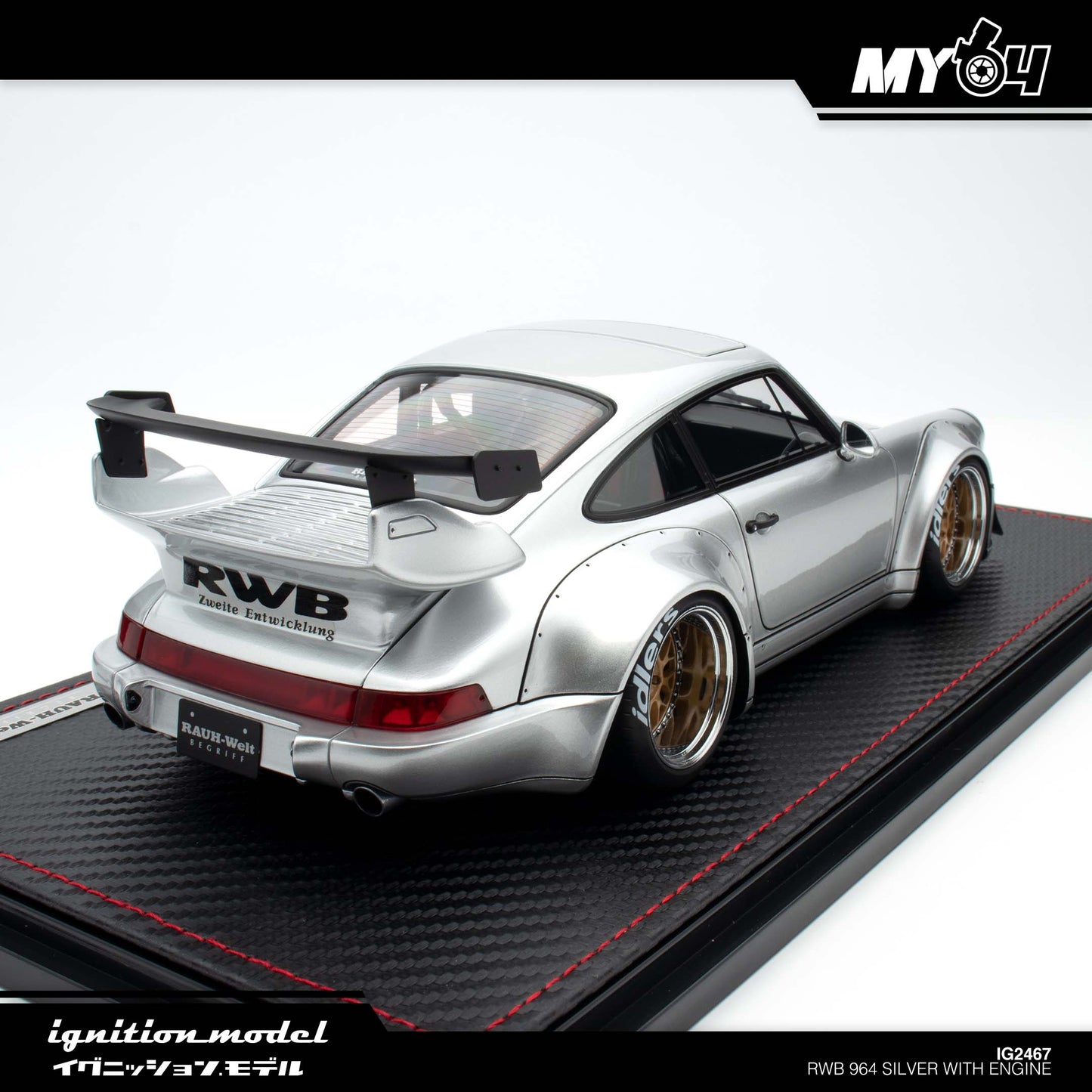 [Ignition Model] RWB 964 Silver With Engine