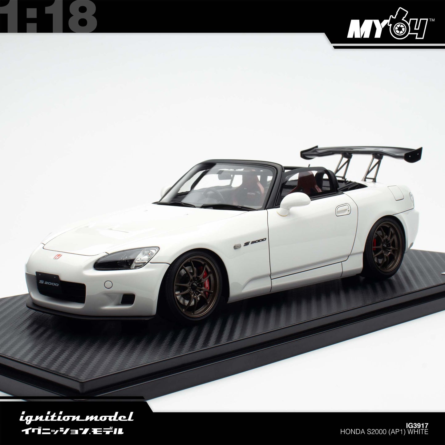 [Ignition Model 1:18 Honda S2000 (AP1) - White
