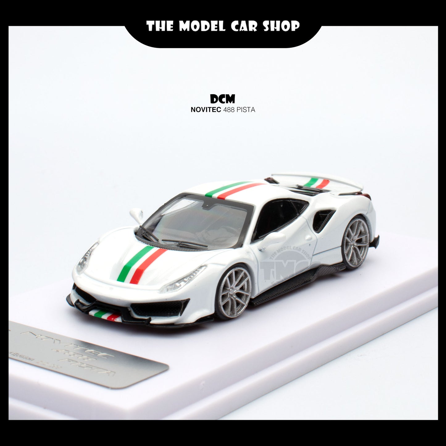 [DCM] Novitec 488 Pista - White with Italy Stripe