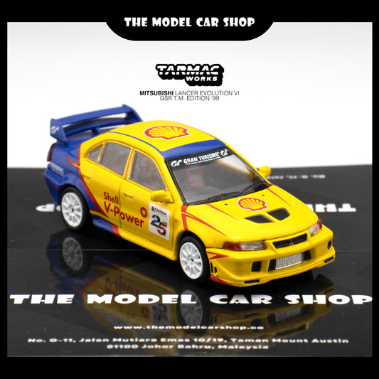 [Tarmac Works] Shell x Gran Turismo 7 x Tarmac Works JDM Collection MITSUBISHI LANCER EVO V GSR T.M. Edition '99