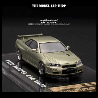 [Ignition Model] Nissan Skyline GT-R V Spec ll (R34) - Millenium Jade