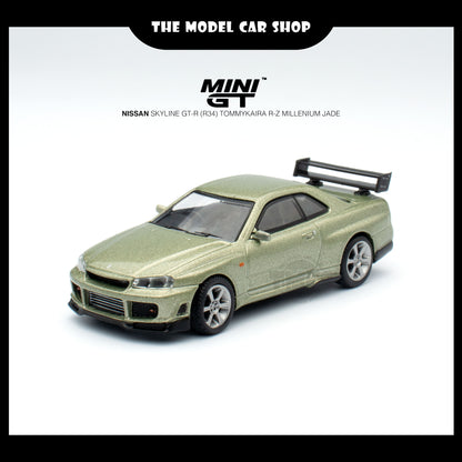 [MINI GT] Nissan Skyline GT-R (R34) Tommykaira R-z - Millenium Jade