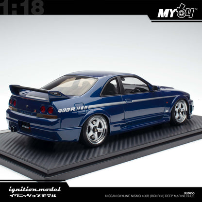 [Ignition Model] Nissan Skyline NISMO 400R (BCNR33) - Deep Marine Blue