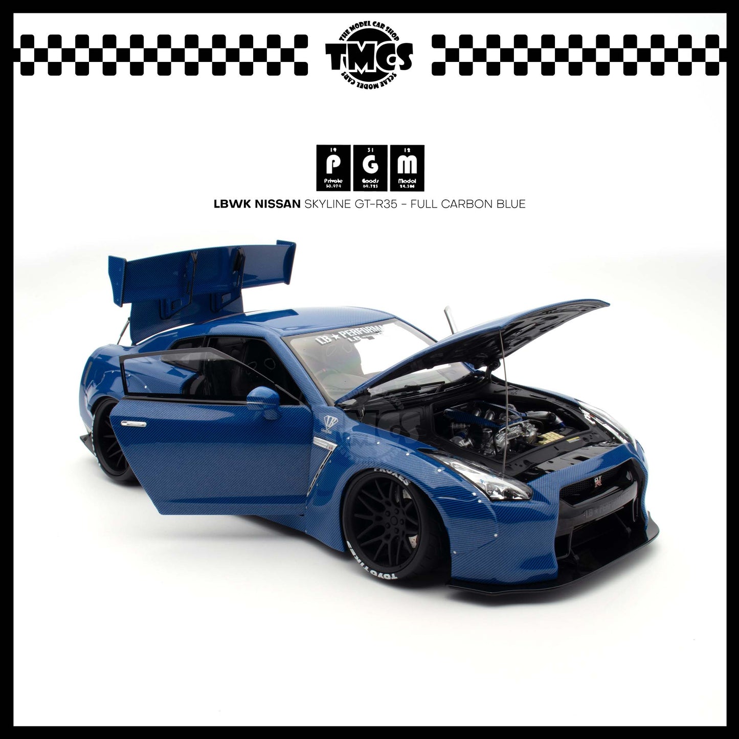 [PGM] LBWK Nissan Skyline GT-R35 - Full Carbon Blue