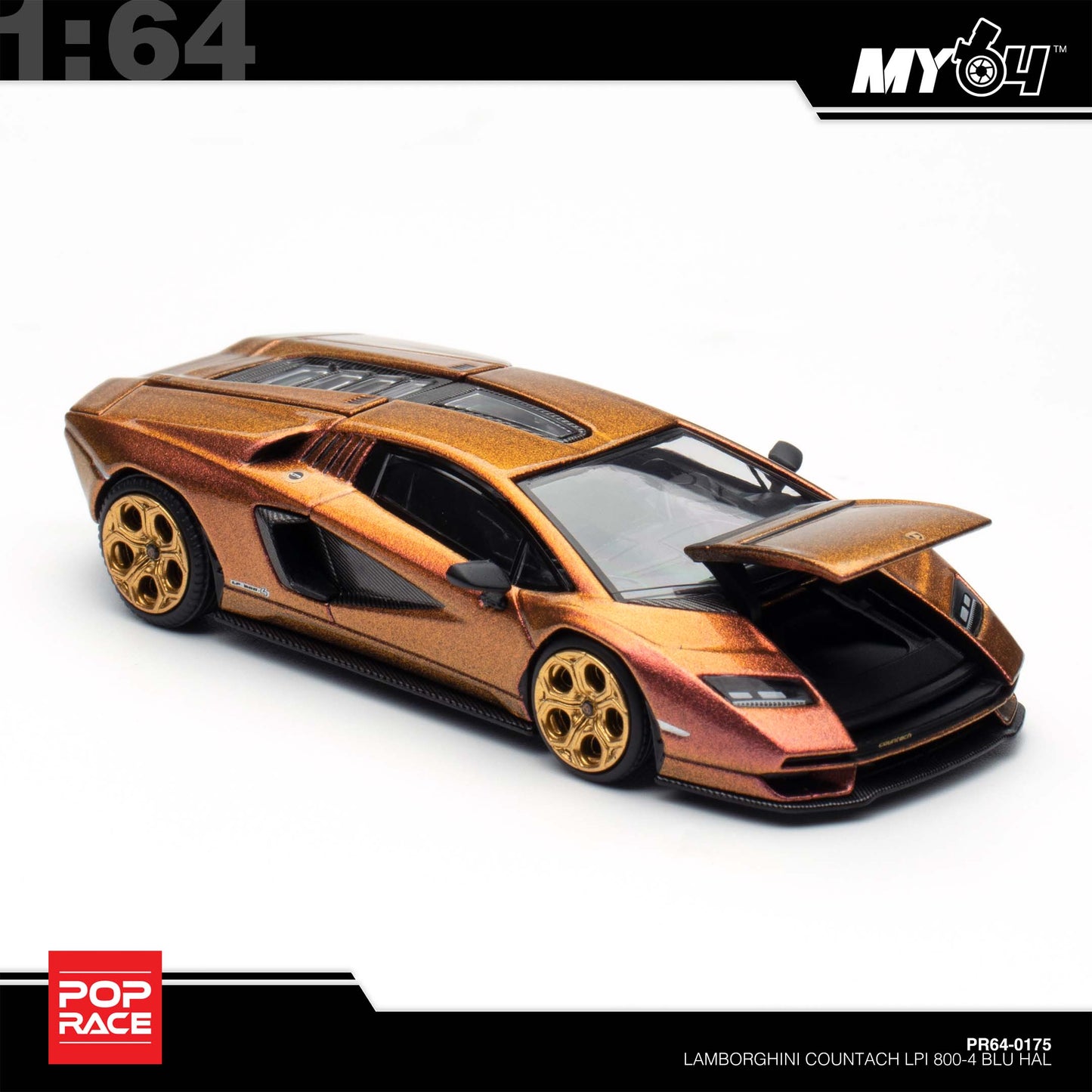 [Pop Race] Lamborghini Countach LP 800-4 - Blu Hal