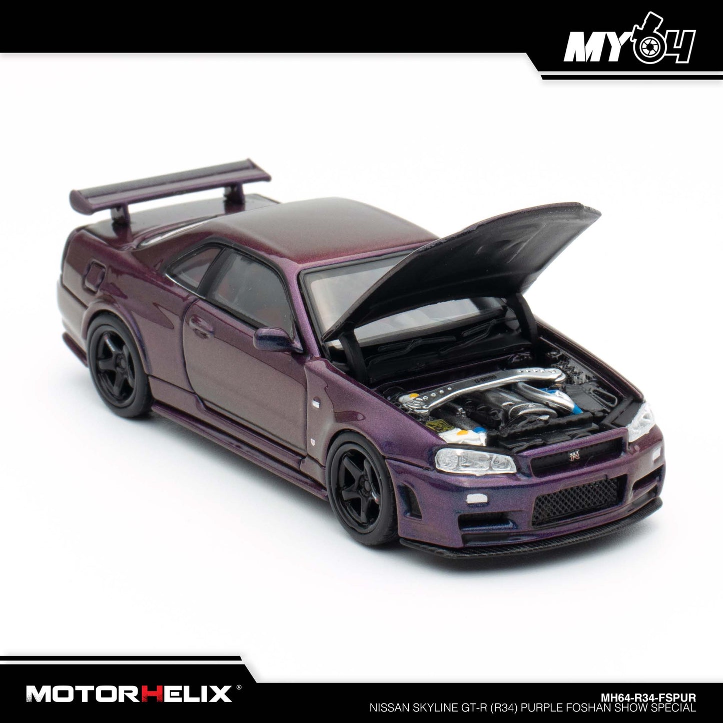 [Motorhelix] Nissan Skyline GT-R (R34) - Purple FOSHAN SHOW SPECIAL