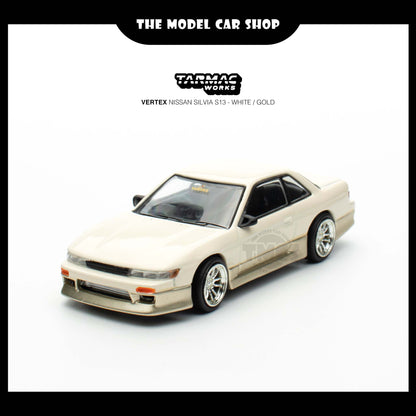 [Tarmac Works] VERTEX Nissan Silvia S13 - White / Gold