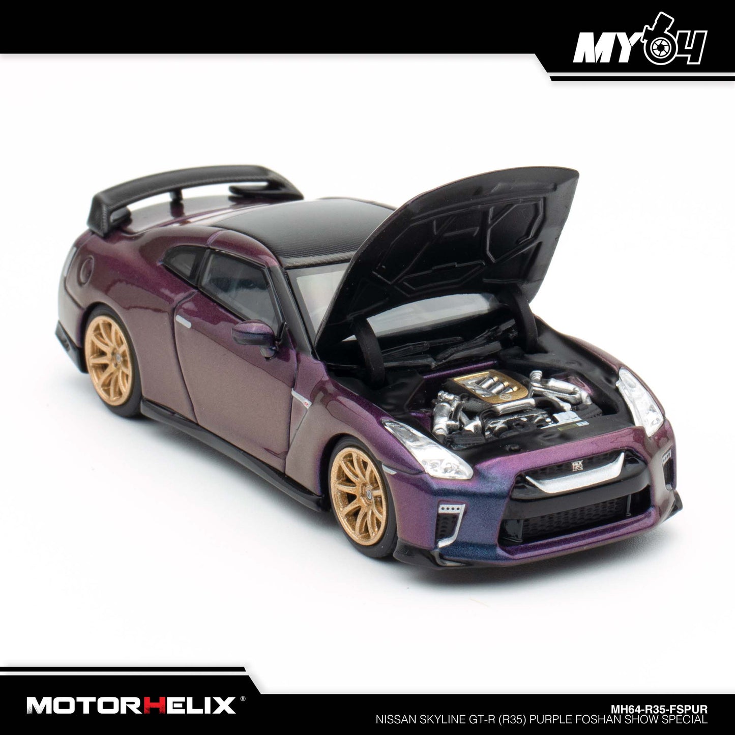 [Motorhelix] Nissan Skyline GT-R (R35) - Purple FOSHAN SHOW SPECIAL