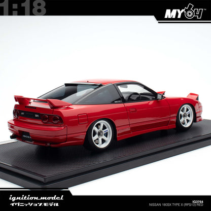 [Ignition Model] 1:18 Nissan 180SX Type X (RPS13) - Red