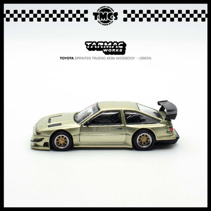[Tarmac Works] 1:64 Toyota Sprinter Trueno AE86 Widebody  - Green