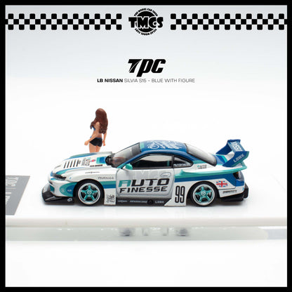 [TPC] 1:64 LB Nissan Silvia S15 - Blue with Figure