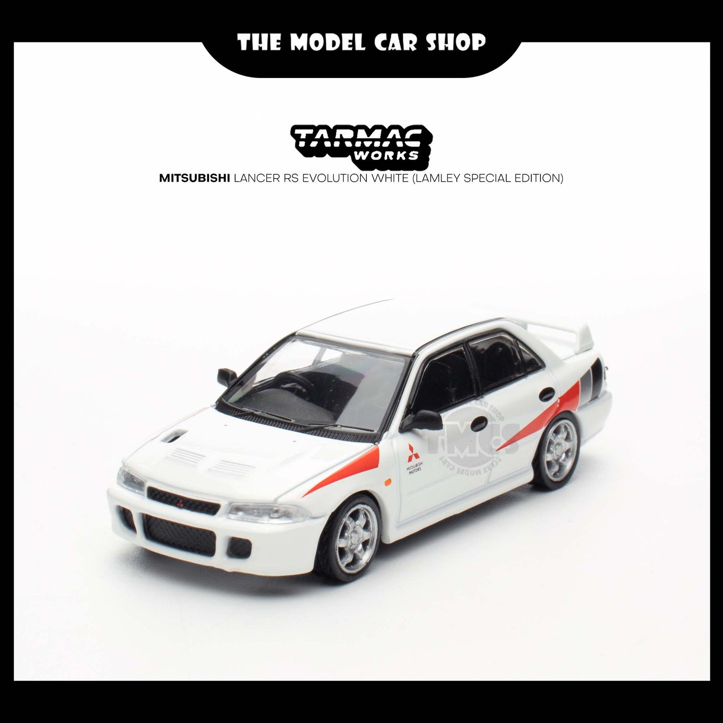 [Tarmac Works] Mitsubishi Lancer RS Evolution White (Lamley Special Edition)