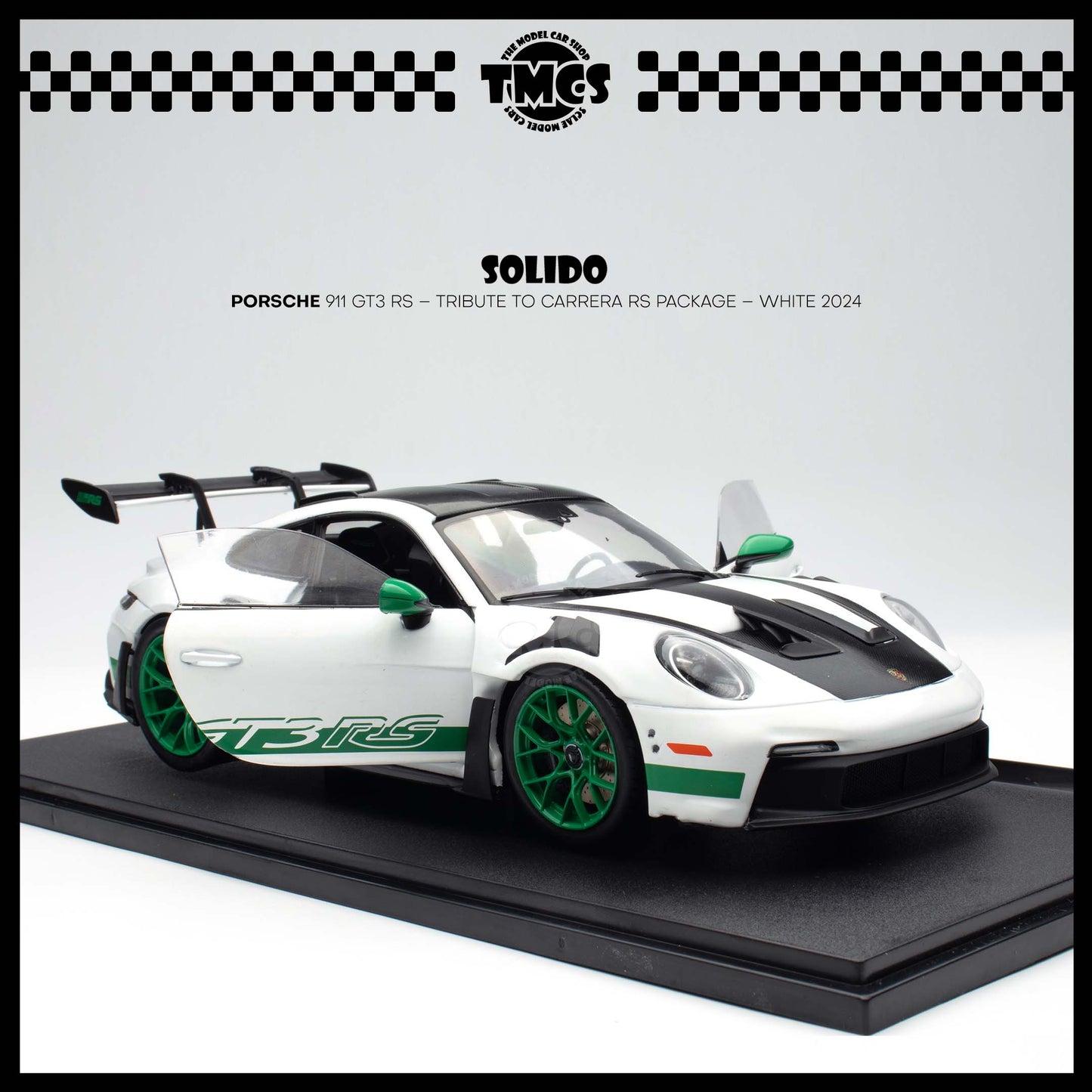 [Solido] 1:18 Porsche 911 GT3 RS – Tribute to Carrera RS Package – White 2024