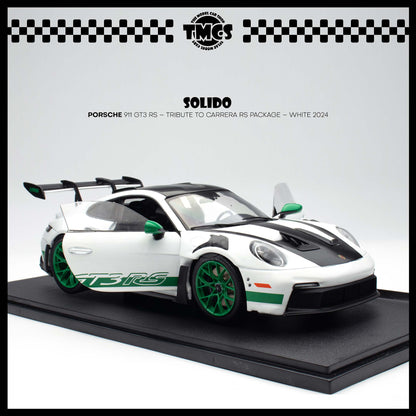 [Solido] 1:18 Porsche 911 GT3 RS – Tribute to Carrera RS Package – White 2024