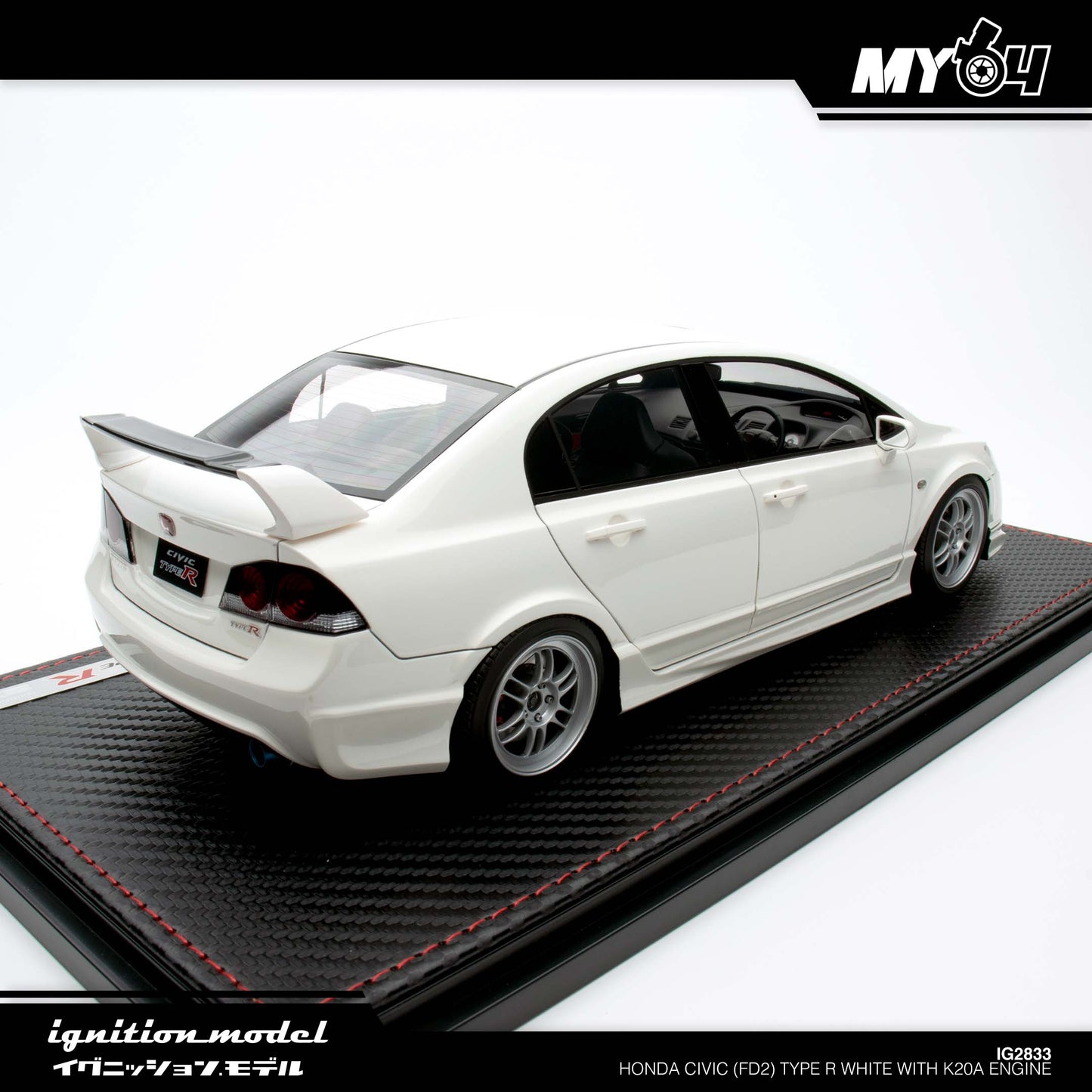 [Ignition Model] Honda CIVIC (FD2) TYPE R - White With K20A Engine