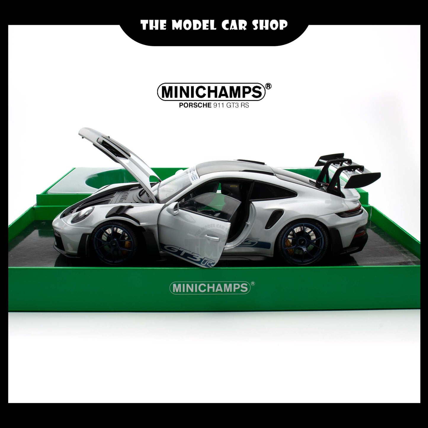 [Minichamps] Porsche 992 GT3RS - Grey Metallic/Mag Blue