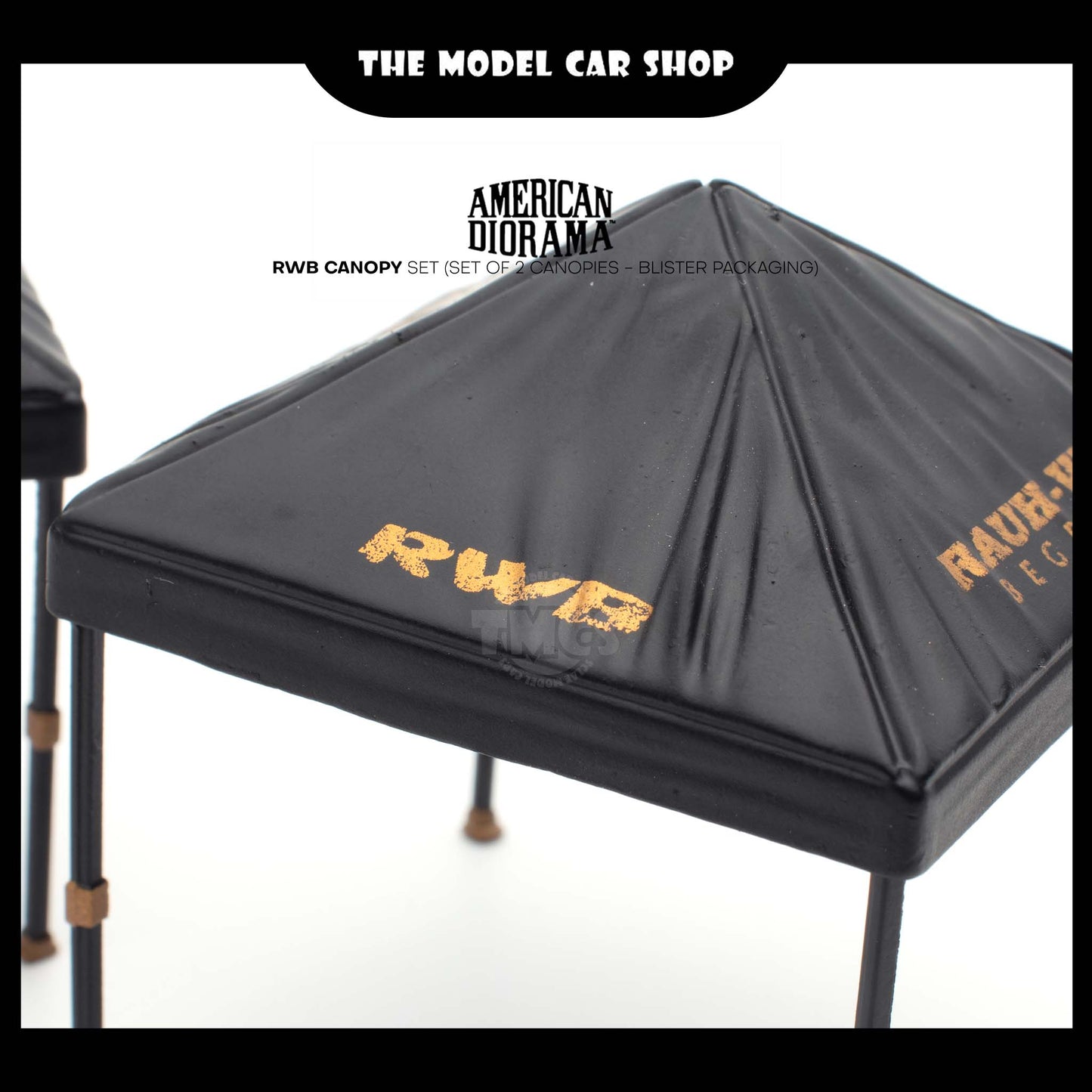 [American Diorama] RWB Canopy Set (Set of 2 Canopies - Blister Packaging)