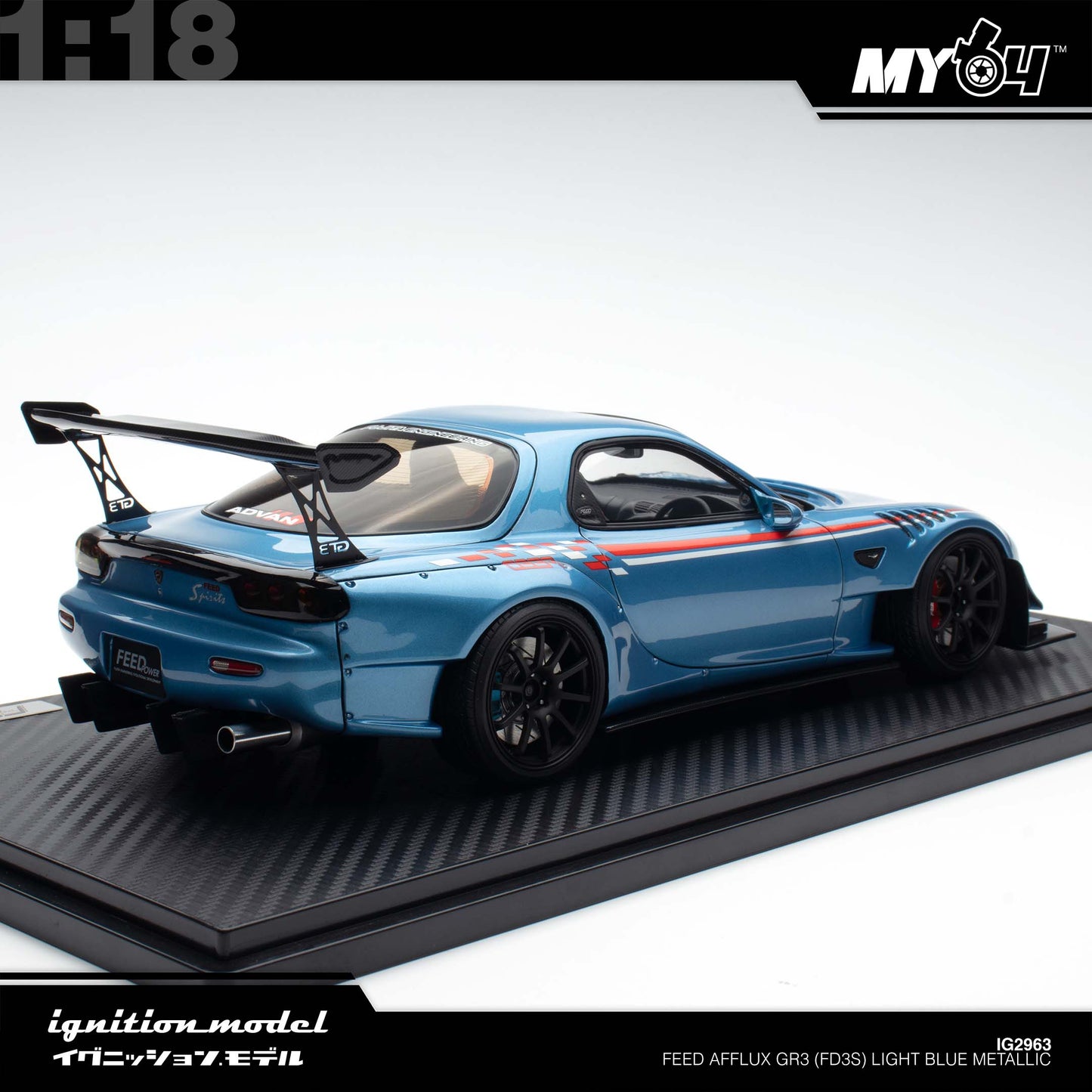[Ignition Model] FEED Afflux GR3 (FD3S) - Light Blue Metallic