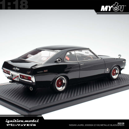 [Ignition Model] Nissan Laurel 2000SGX (C130) - Metallic Black/Green