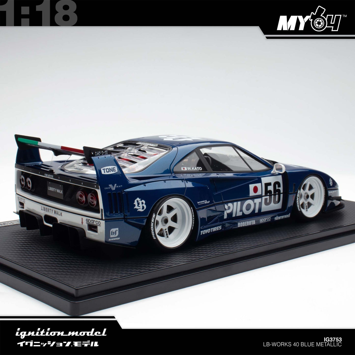[Ignition Model] 1:18 LB-WORKS 40 - Blue Metallic