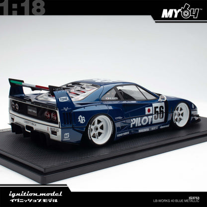 [Ignition Model] 1:18 LB-WORKS 40 - Blue Metallic