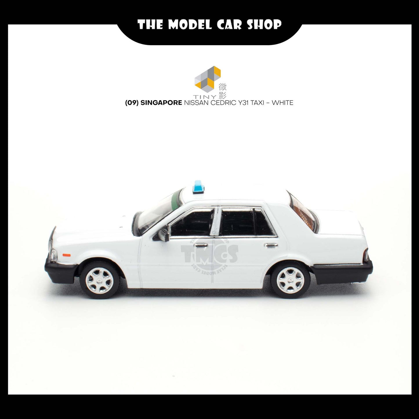 [Tiny] (09) Singapore Nissan Cedric Y31 Taxi - White