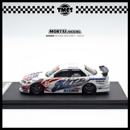 [Mortal] 1:64 Nissan Skyline ER34 Drift - White