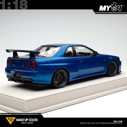 [Make Up] 1:18 Edilion BUILT BY LEGENDS Mine's Skyline GT-R(BNR34) - Bayside Blue