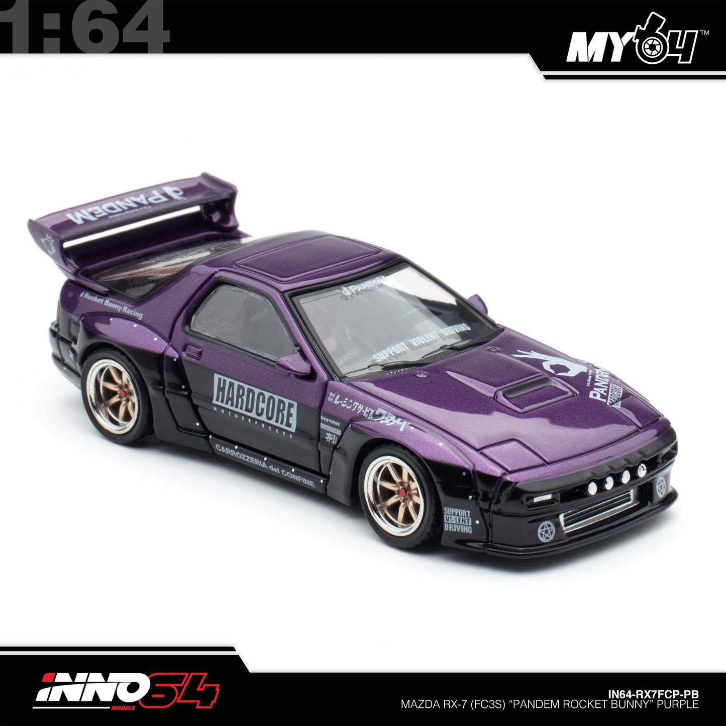 [INNO64] Mazda RX7 (FC3S) "Pandem Rocket Bunny" - Purple
