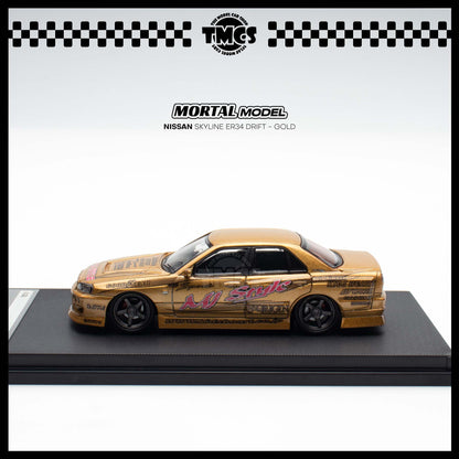 [Mortal] 1:64 Nissan Skyline ER34 Drift - Gold