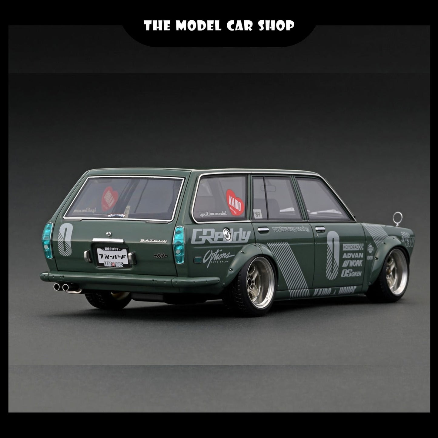 [Ignition Model] Datsun Bluebird (510) Wagon Green (GREDDY)