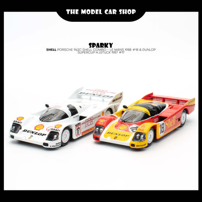 [Sparky] Shell Porsche 962C Shell Combo - Le Mans 1988 #18 & Dunlop Supercup H.J.STUCK 1987 #17