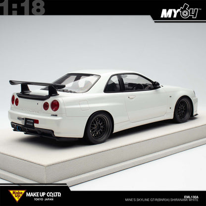 [Make Up] 1:18 Edilion BUILT BY LEGENDS Mine's Skyline GT-R(BNR34) - SHIRANAMI White (Pearl White)