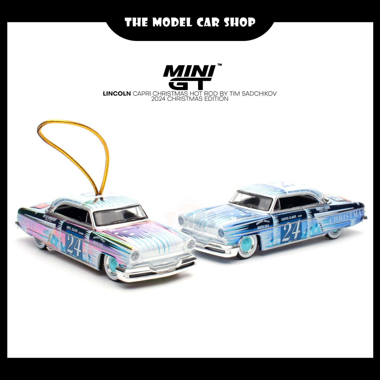 [MINI GT] Lincoln Capri Christmas Hot Rod by Tim Sadchikov 2024 Christmas Edition