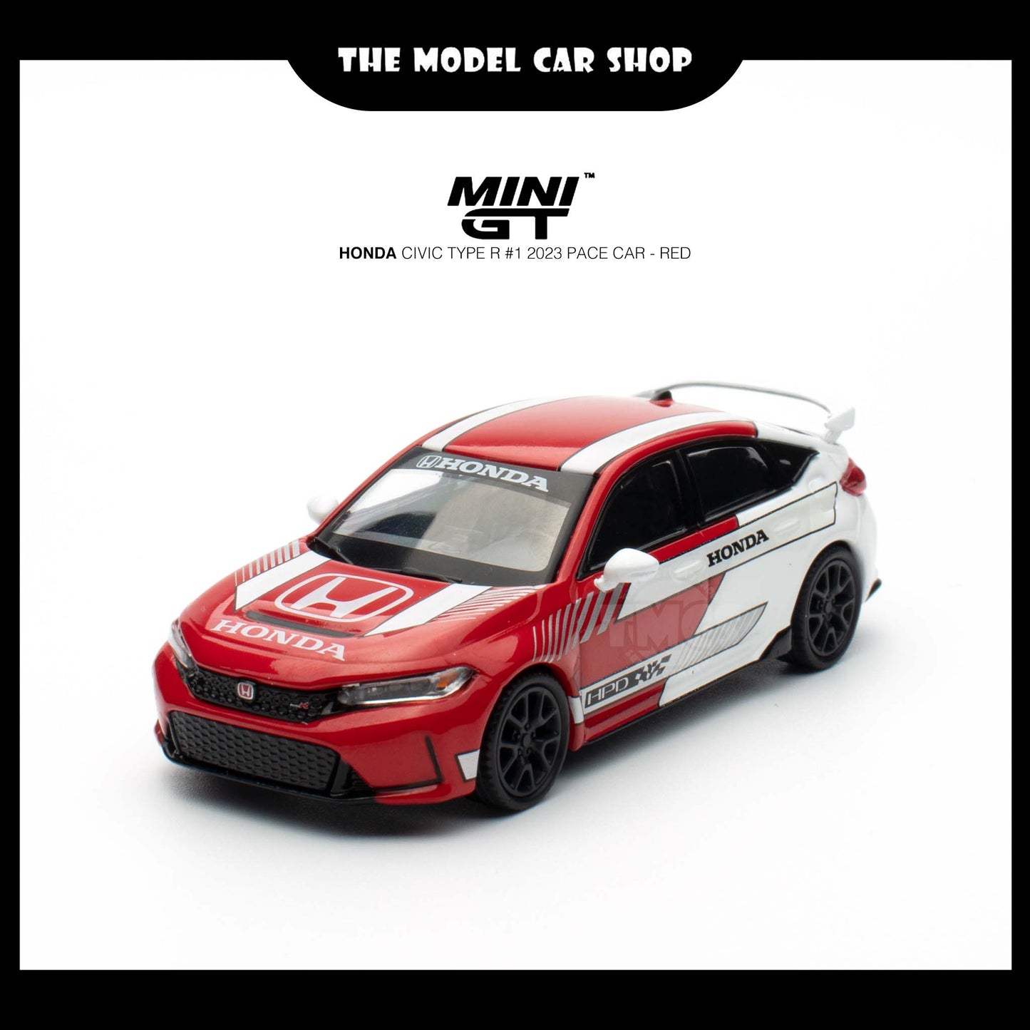 [Mini GT] Honda Civic Type R #1 2023 Pace Car - Red