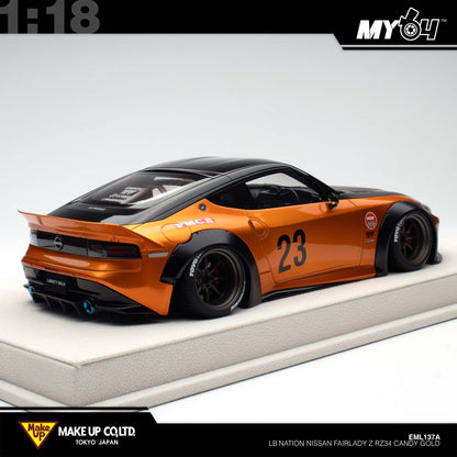 [Make Up] 1:18 Edilion LB★Nation Nissan Fairlady Z RZ34 - Gold