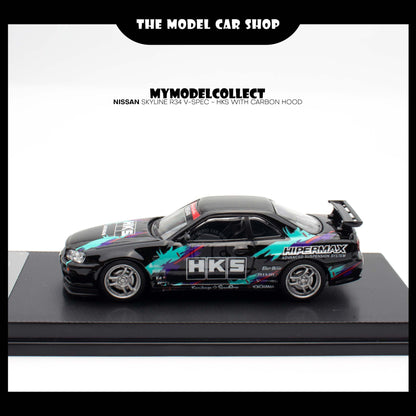 [Model Collect] Nissan Skyline R34 V-Spec  -  HKS with Carbon Hood